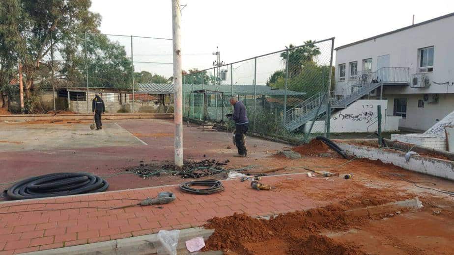 החלה בניית מגרש רב תכליתי ברמת פנקס
