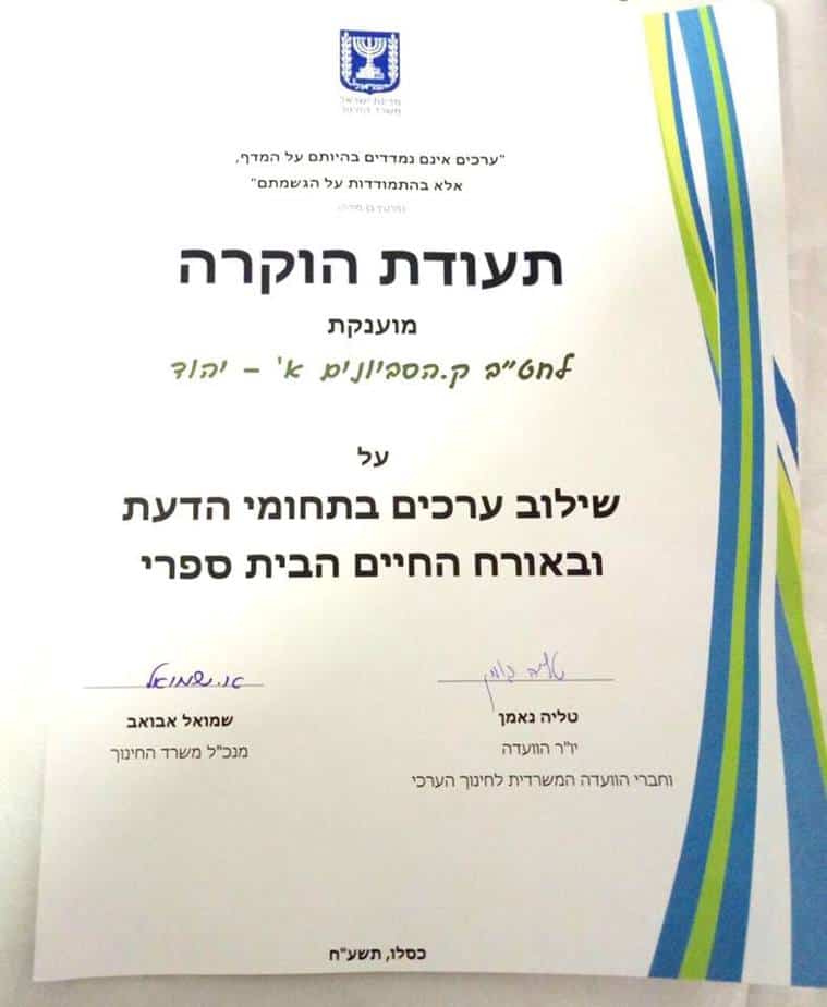 חטיבת ביניים סביונים ביהוד