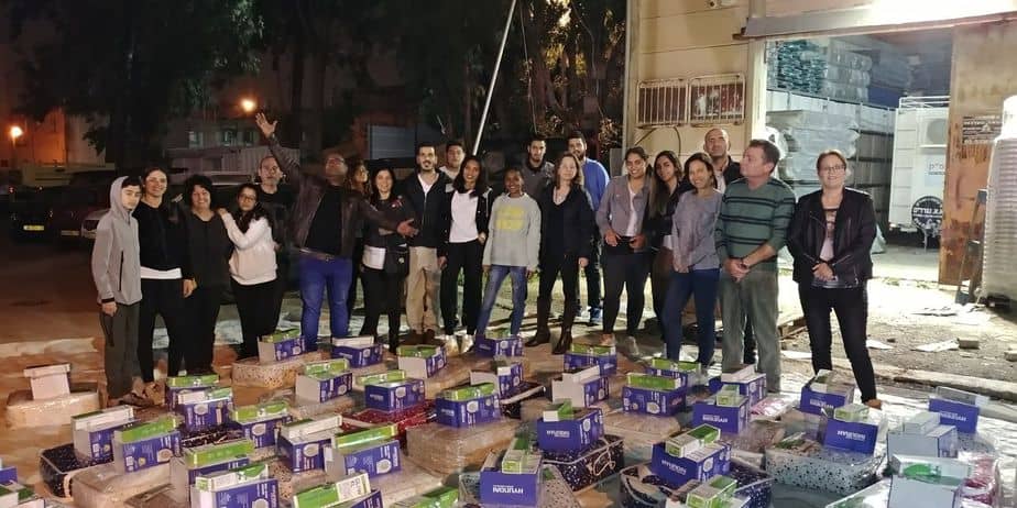 חלוקת שמיכות באור יהודה