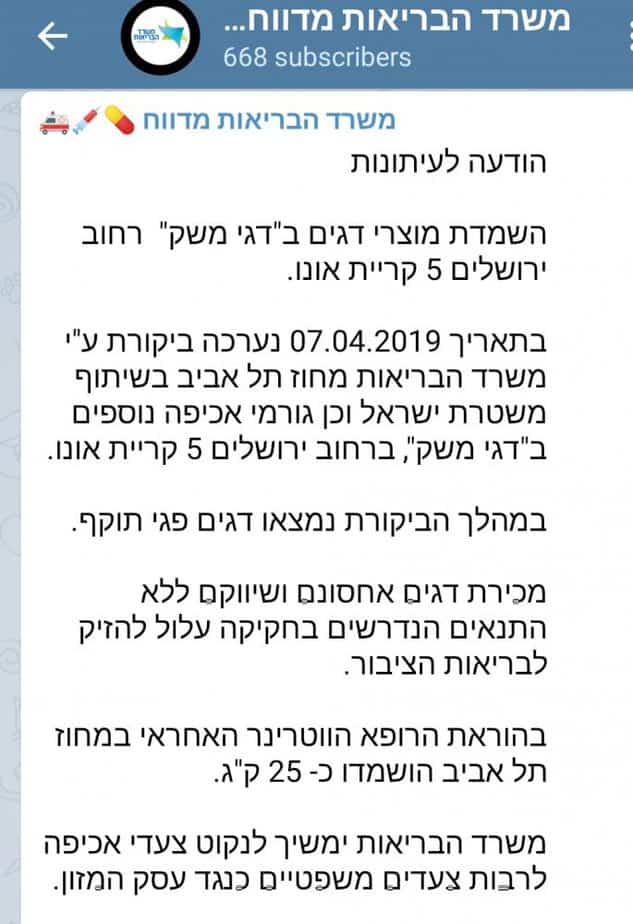 פשיטה בקריית אונו על חנות דגים