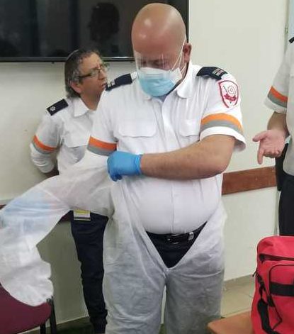 כוננות קורונה. צילום: מד"א