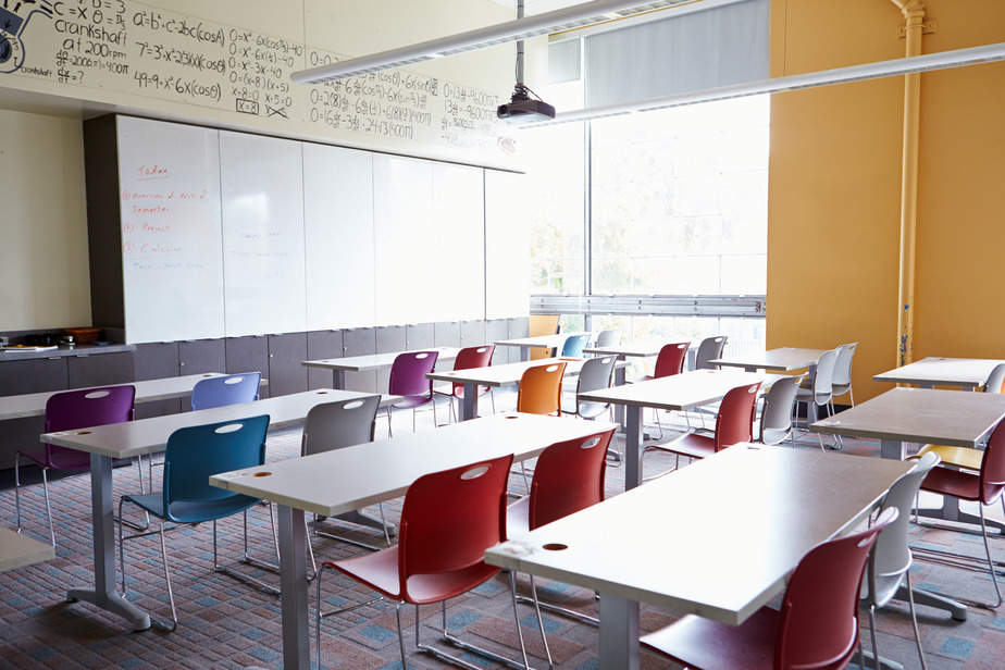 Empty School Classroom canva