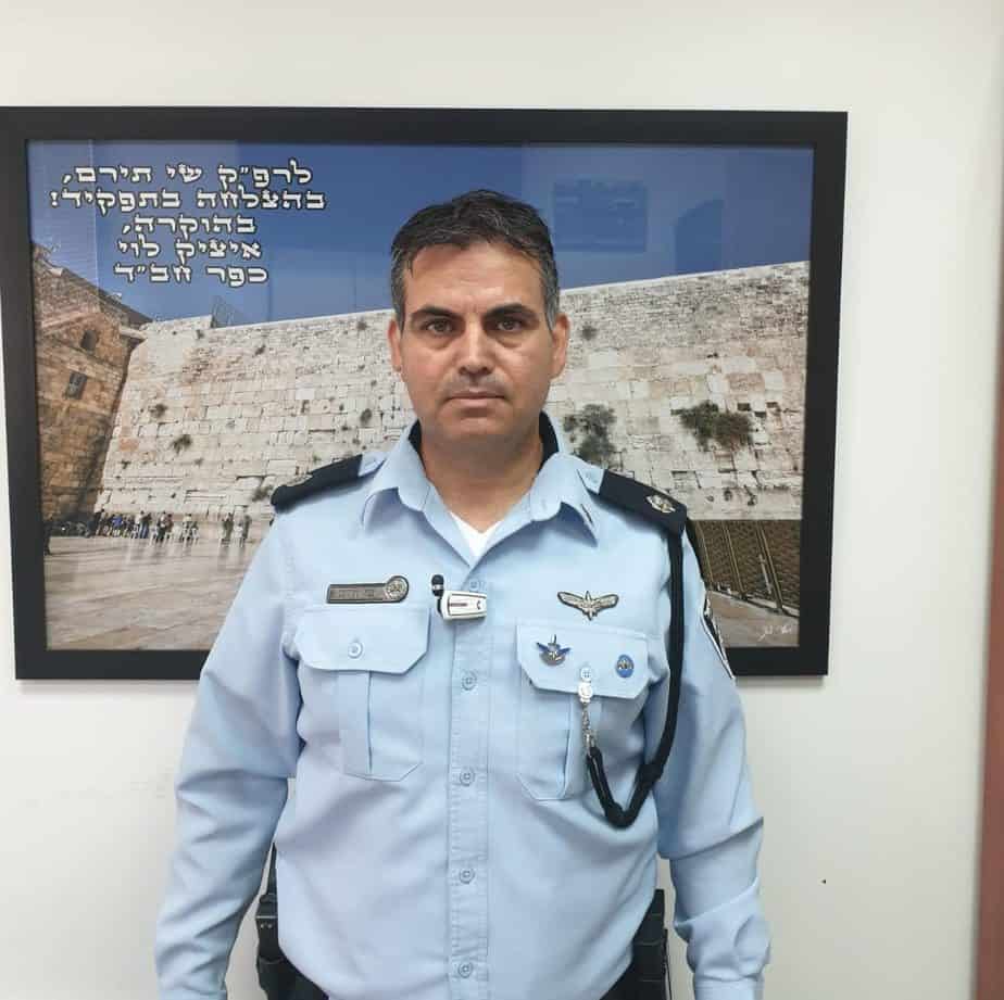 קצין אג''מ החדש. צילום: דוברות המשטרה
