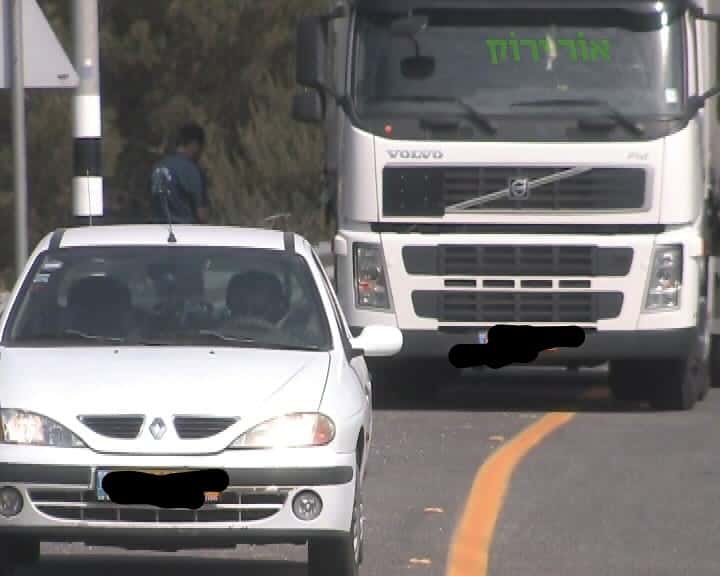 תאונות דרכים בעיר במעורבות רכב כבד (צילום אור ירוק)