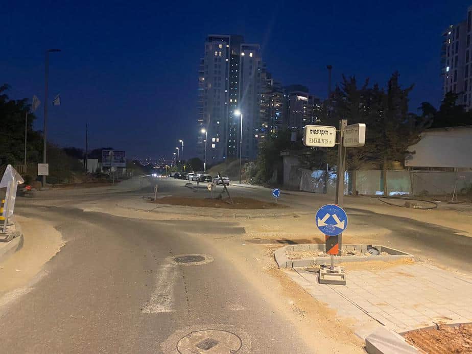 צומת דרך התקווה-דרך הבשמים-דרך ההדרים. צילום: אונו NEWS