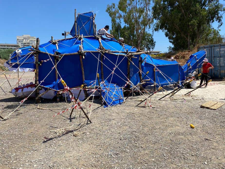 מבנה הלווייתן של שבט גילעד. צילום: באדיבות תנועת הצופים