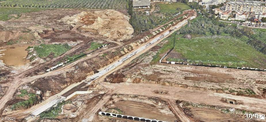 מובל הניקוז באור יהודה. צילום: עיריית אור יהודה