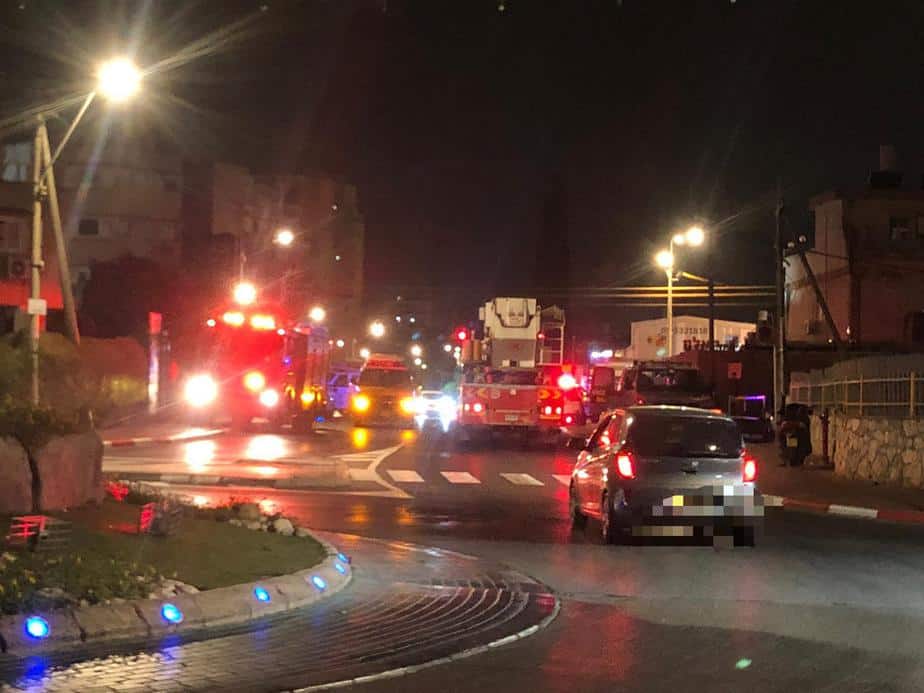 כוחות ההצלה בזירת האירוע. צילום: אונו NEWS
