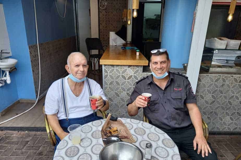 רשף חזי רחימי ויעקב דבוש. צילום: באדיבות חזי רחימי