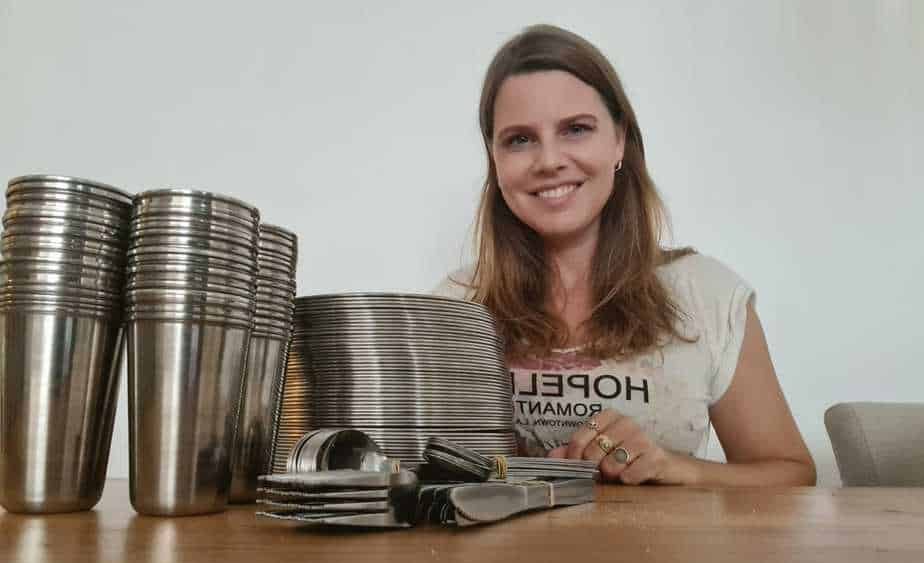 ג'ודי לקס וערכות הכלים הרב-פעמיים. צילום: באדיבות ג'ודי לקס
