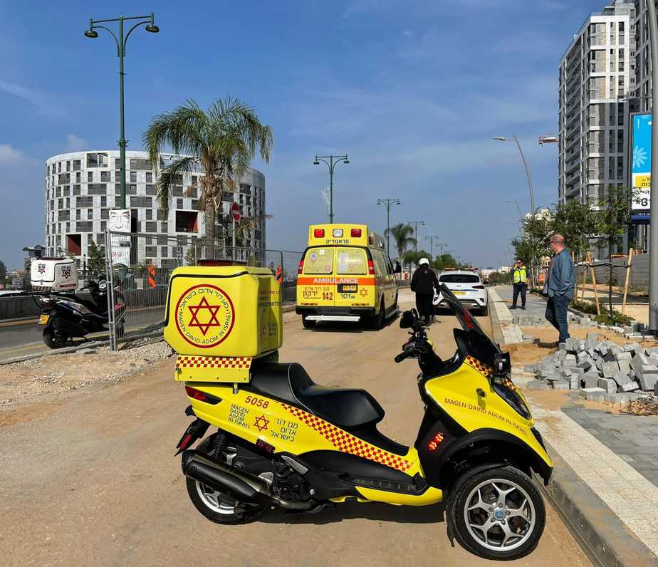זירת האירוע. צילום: תיעוד מבצעי מד"א