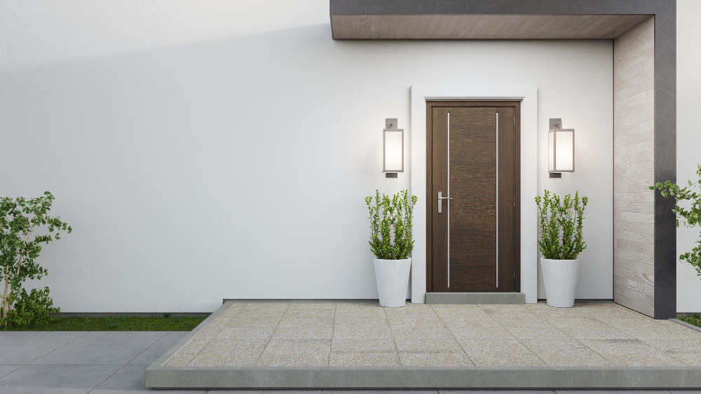 nממגה לינקס. צילום:freepik3d-rendering-entrance-modern-house