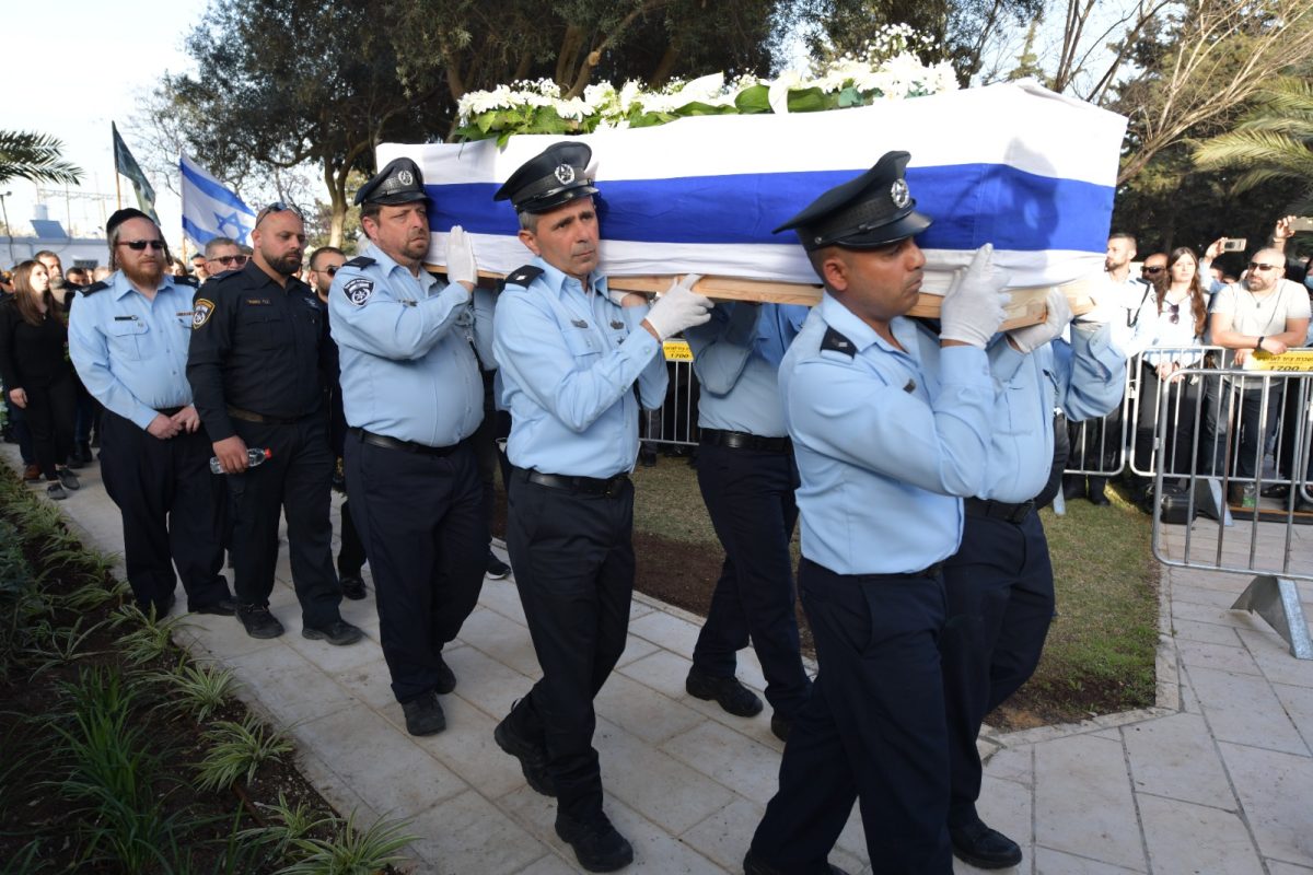 רב סמל בכיר אמיר ח'ורי הובא למנוחות בנוף הגליל. צילום: דוברות המשטרה