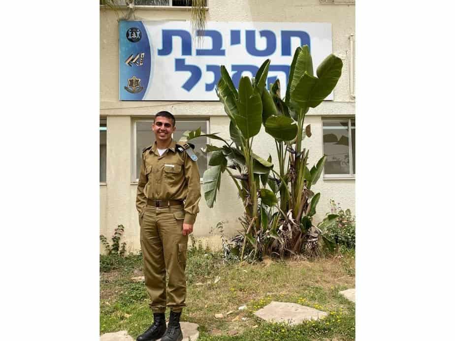 מצטיין ר אכ"א, סגן אייל ליפקא מקריית אונו. צילום: דובר צה"ל