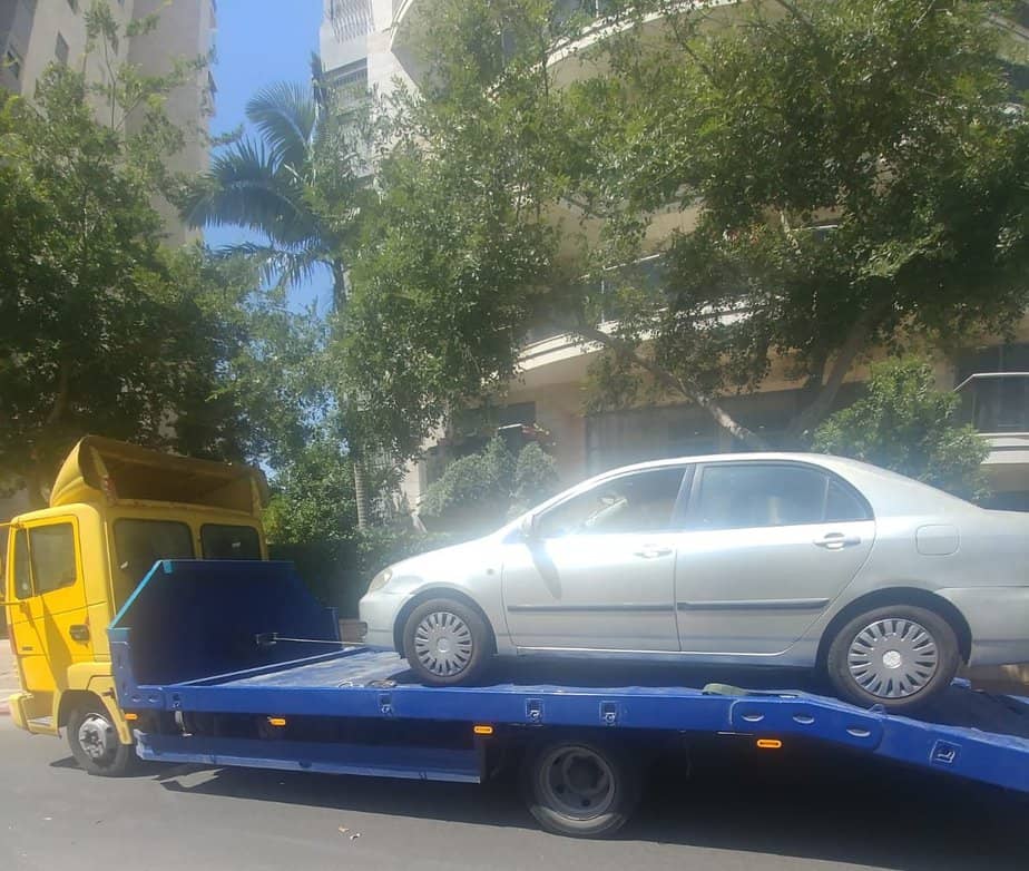 רכב של תושבת קריית אונו שתדלקה בתחנה. צילום פרטי