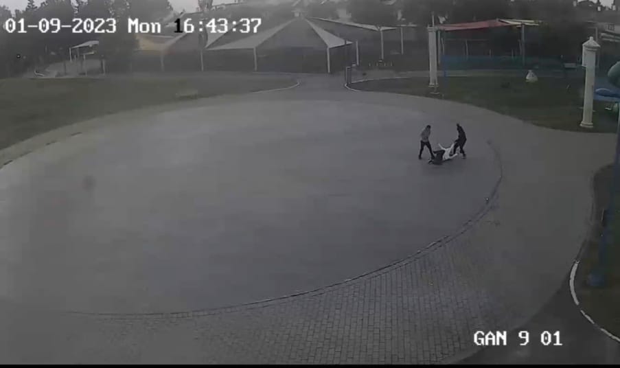 צילום ממצלמות האבטחה באור יהודה. צילום: דוברות אור יהודה