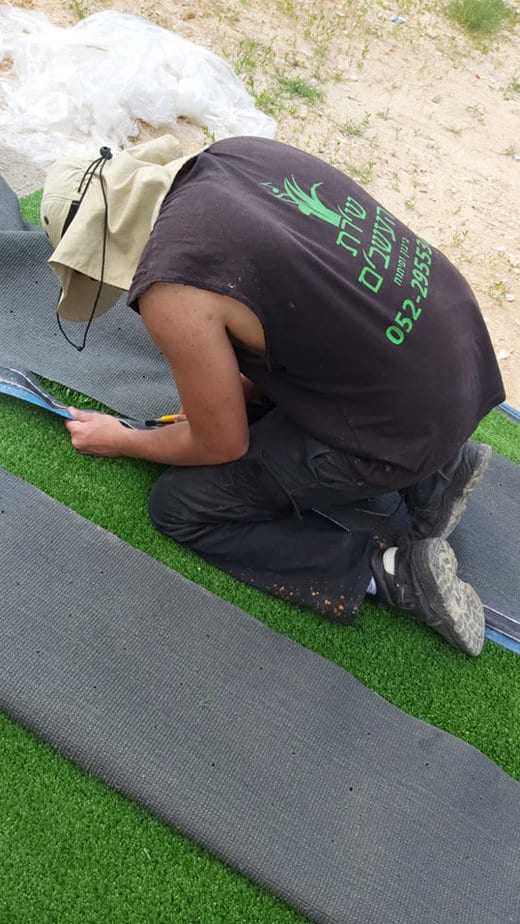 שירת העשבים מתקינים דשא באהבה. צילום באדיבות שירת העשבים