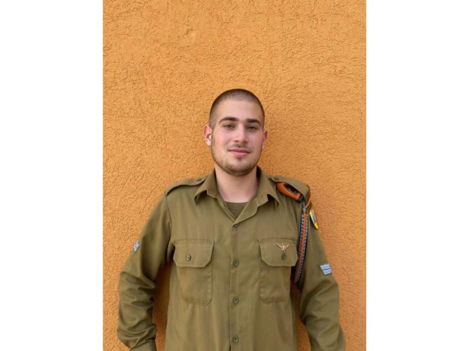 רב"ט ניר זך מגני תקווה נבחר למצטיין מח״ט החילוץ וההדרכה. צילום: דובר צה"ל