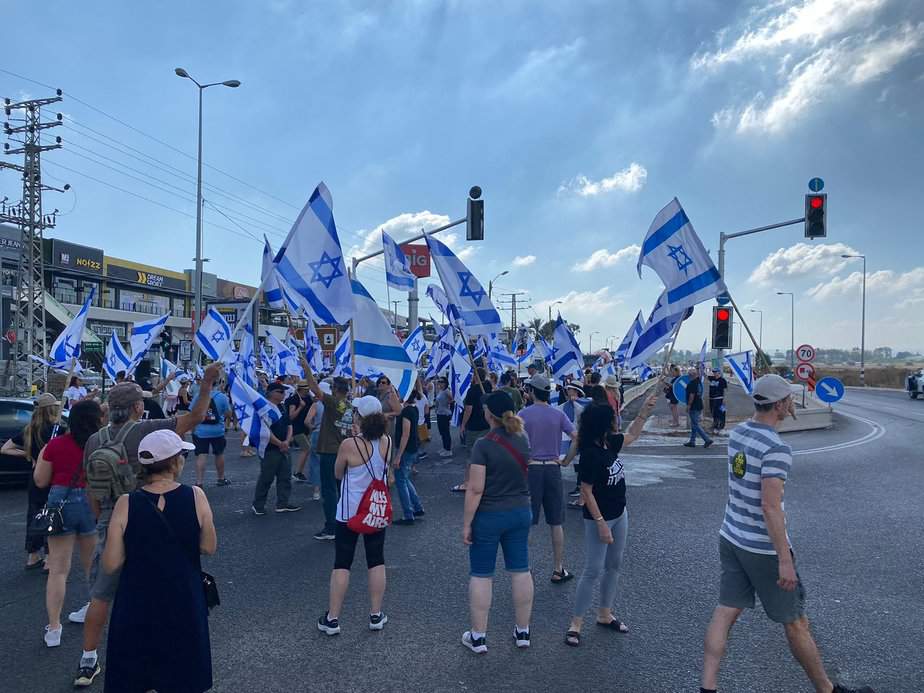 יום השיבוש- מחאה בביג יהוד. צילום פרטי
