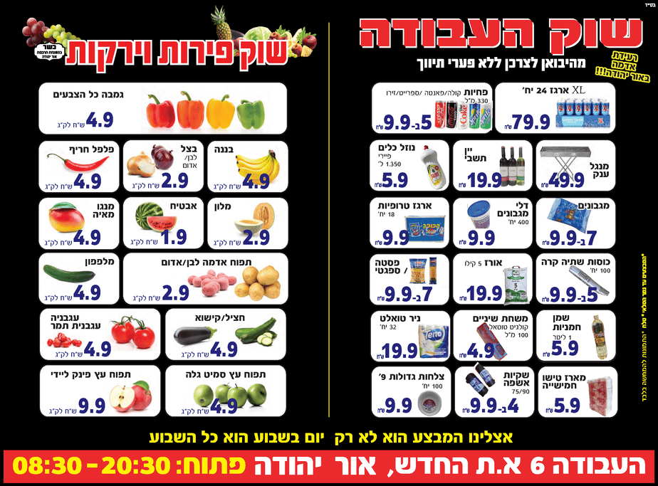 סיטונאות המרכז שוק העבודה2