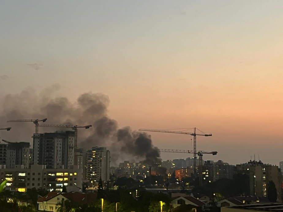 נפילה בקריית אונו. צילום: אונו ניוז