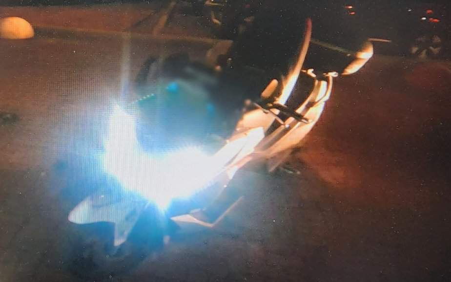 האופנוע שנגנב. צילום: דוברות המשטרה