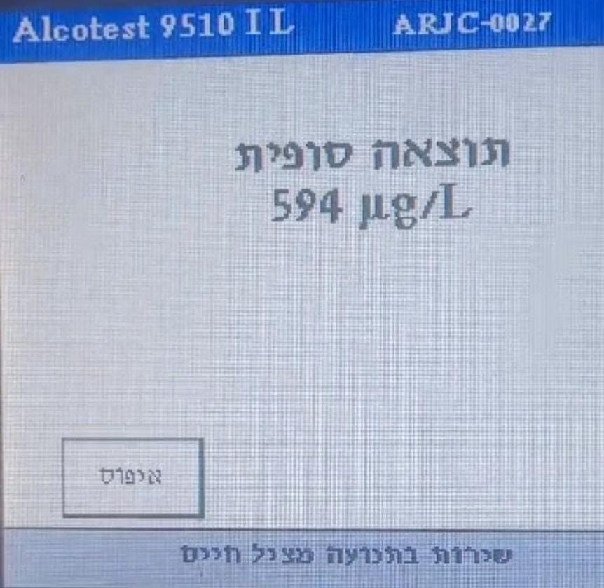 נהגים בבקעת אונו נתפסו נוהגים תחת השפעת אלכוהול. צילום: דוברות המשטרה