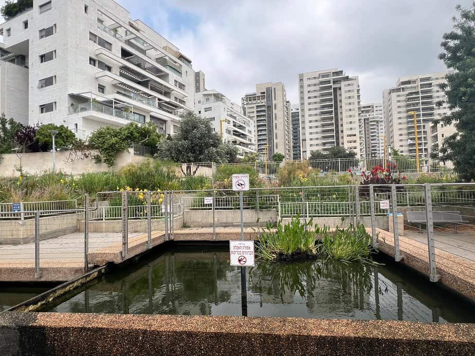 הבריכות בטיילת בגני תקווה. צילום: אונו ניוז