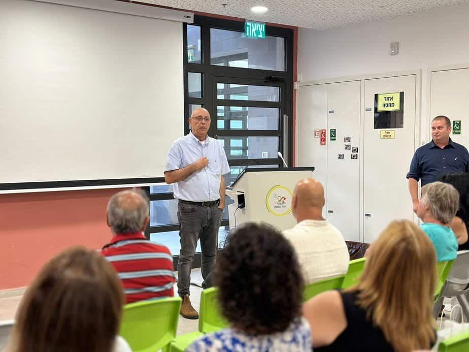 סדרת הרצאות ביהוד מונוסון בנושא התחדשות עירונית. צילום: דוברות עיריית יהוד-מונוסון