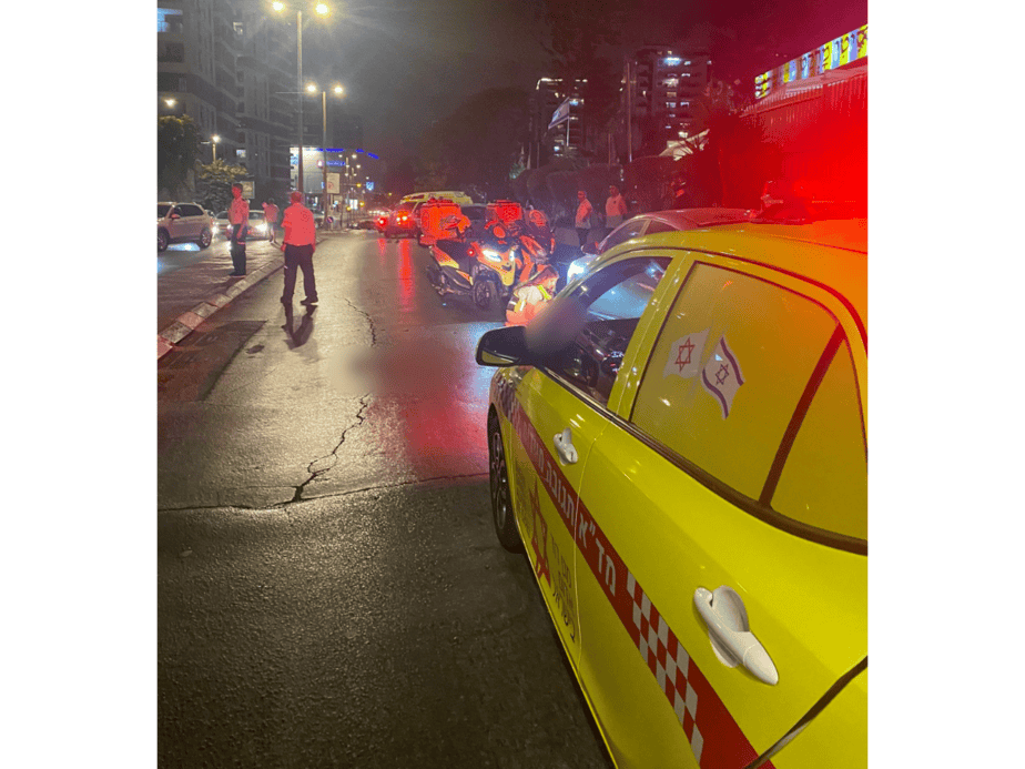 ילדה נדרסה למותת בקריית אונו. צילום: דוברות מד"א