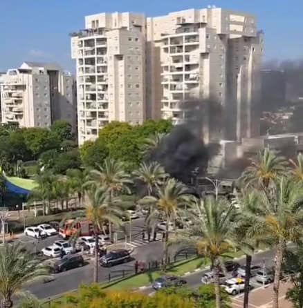פיצוץ רכב באור יהודה. צילום באדיבות התושבים